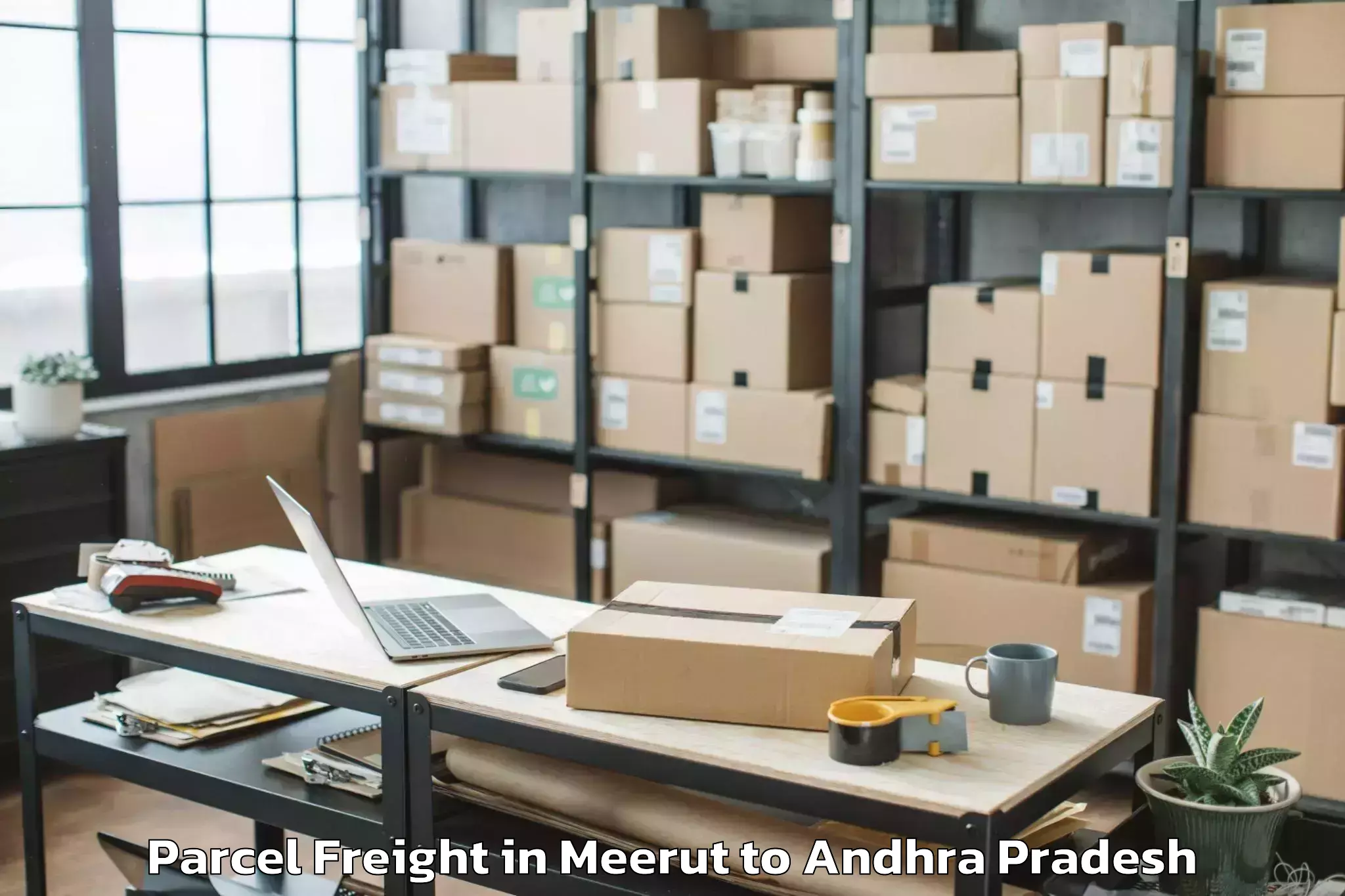 Affordable Meerut to Draksharamam Parcel Freight